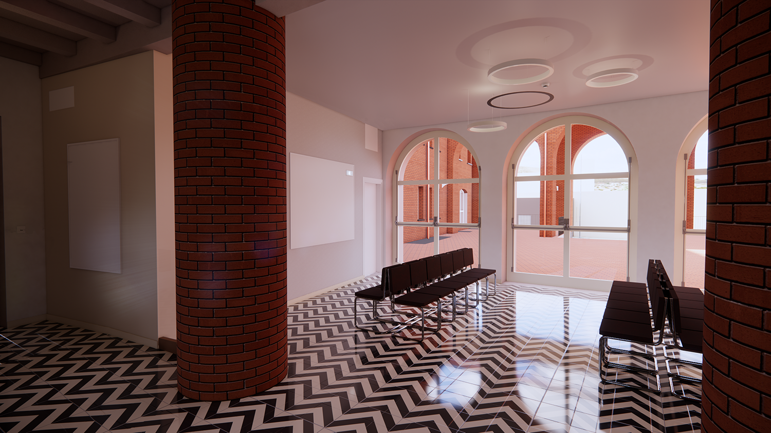 Il progetto ha riguardato la rifunzionalizzazione della Caserma “Porcù Del Nunzio” di Torino, in Corso Giambone, destinata ad accogliere le sedi della Polizia Stradale e del Commissariato “Mirafiori”